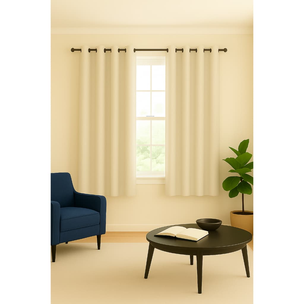 Cortina Blackout Tecido Janela Pequena 2,00 x 1,30 Altura Corta Luz Blecaute Sala Quarto Varão Decoração