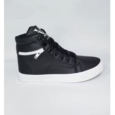 Tênis Cano Alto Victory Louis – Preto com Solado Branco | Estilo e Atitude