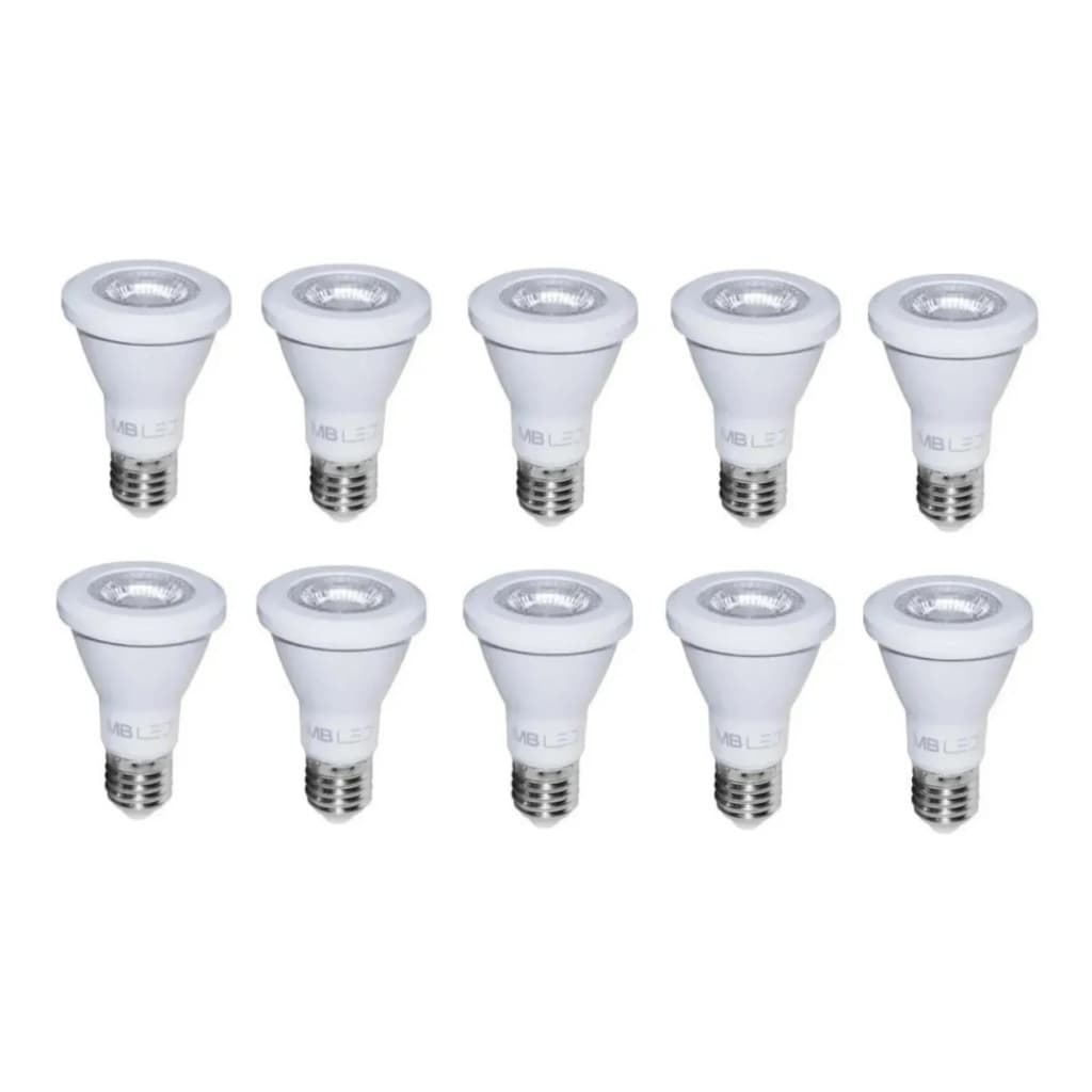 Kit Promoção Lâmpadas Par20 E27 Led 9w Branco Frio 6000k Bivolt MbLed