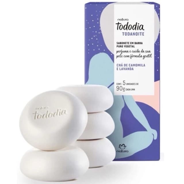 Sabonete Natura Tododia Todanoite Chá de Camomila e Lavanda – Caixa com 5 Unidades | Original