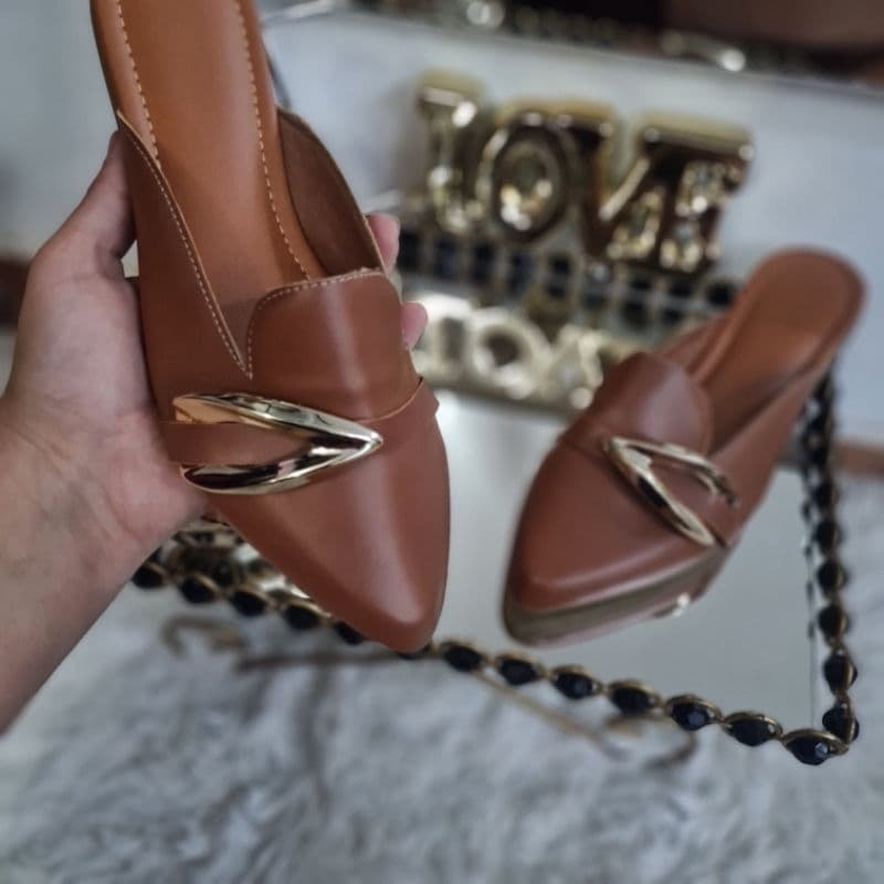 mule mocassim enfeite V...............V................