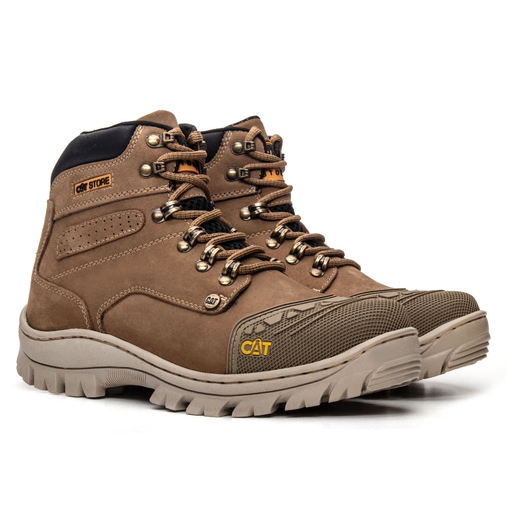 Bota Coturno Caterpillar Em Couro Legitimo Bota Presente Dia Dos Pais Bota Cat