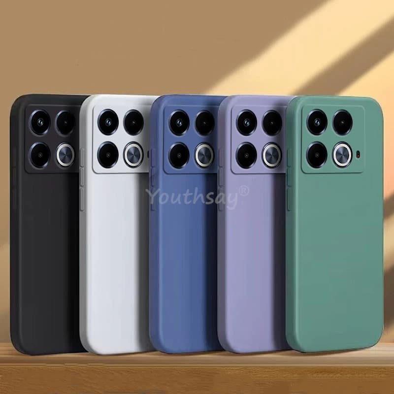Capa Silicone Aveludada Colorida Veludo Infinix Note 40 5G Protetora Anti-Impacto Premium *