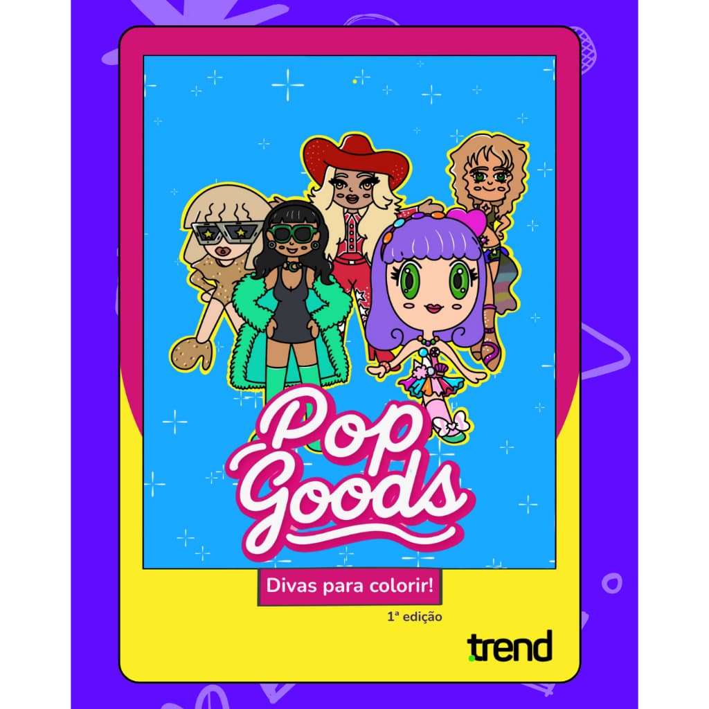 PopGoods Divas para Colorir – Cards A5, Papel 180g EXCLUSIVO Ponto Trend