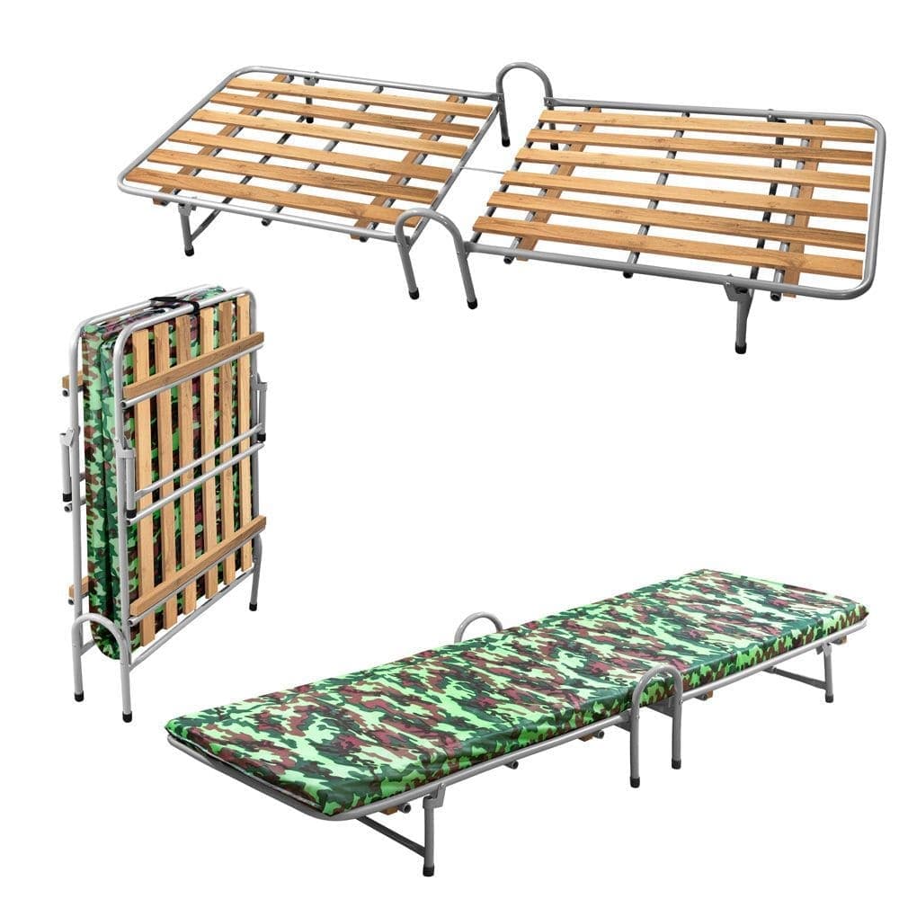 Cama Dobrável Com Colchão Prática Para Camping Visitas Viagens Rancho Portátil