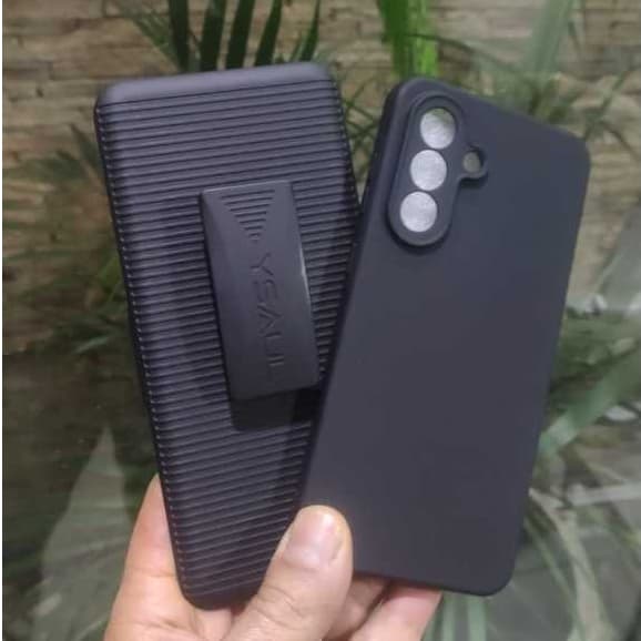 Capa  Suporte de Cintura  para Galaxy A56 com capa aveludada