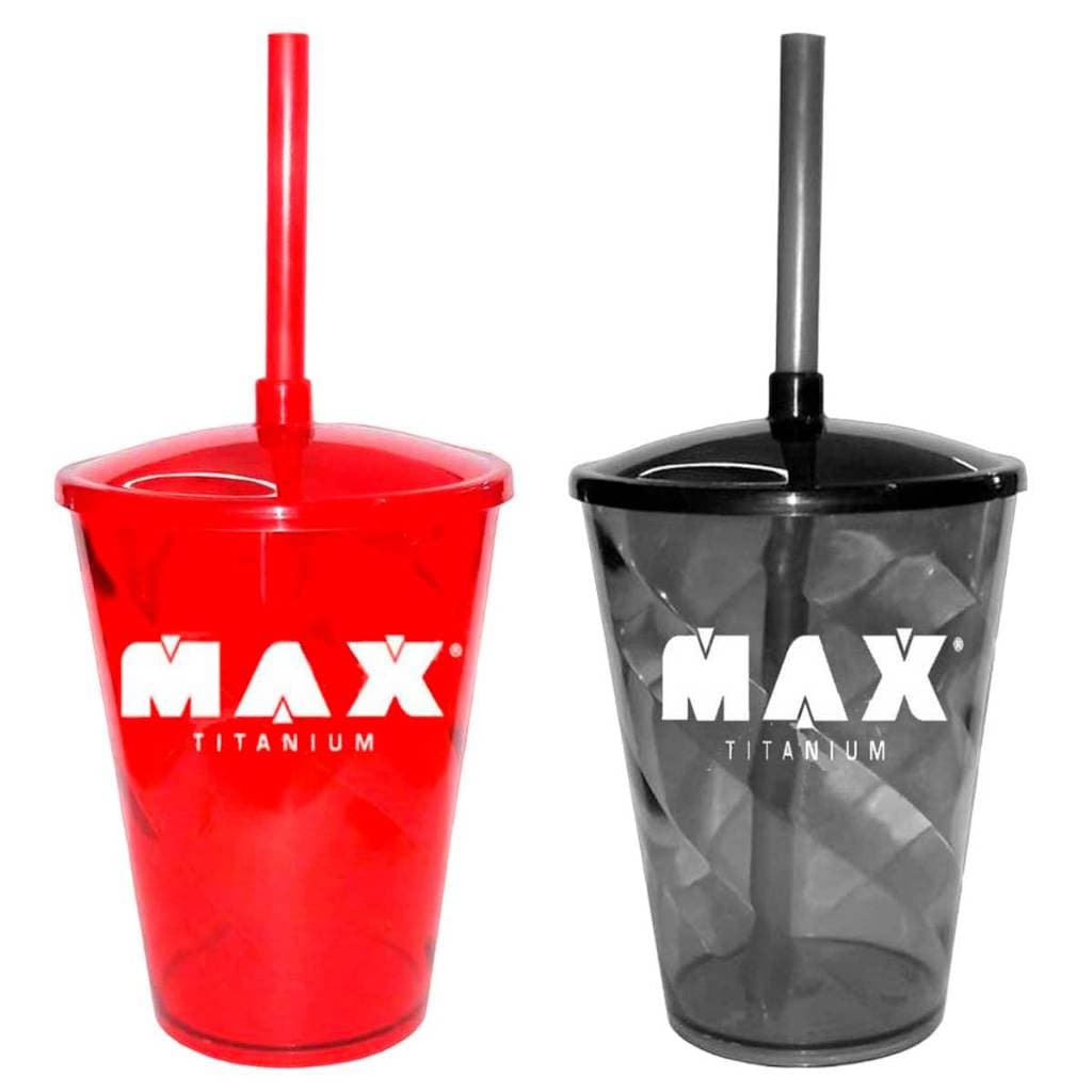 COPO COM CANUDO 500ML MAX TITANIUM