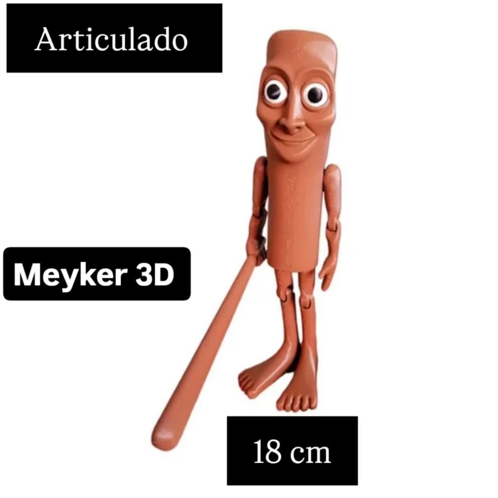 Brinquedo Tutu Tutu Sharu articulado em 3D (Memes) 18 cm Brinquedo de menino brinquedo de menina