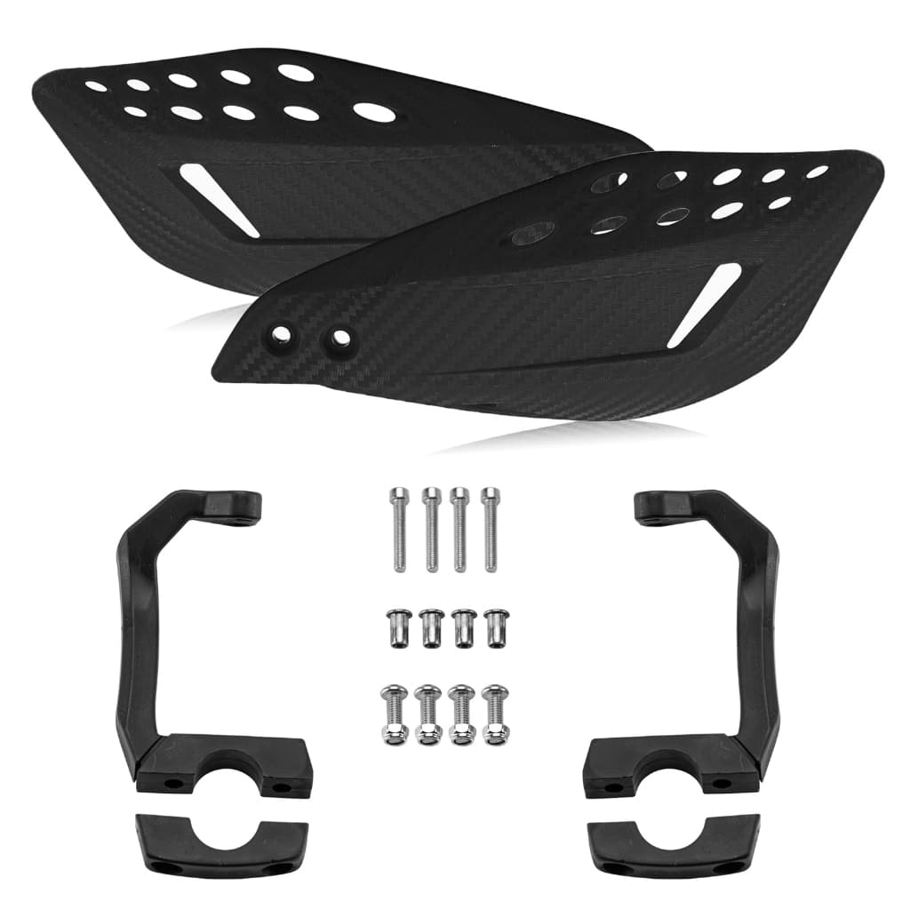Kit 2 Protetor Mão Modelo Vector Moto Preto Manopla Punho Nylon Guidão（preto）