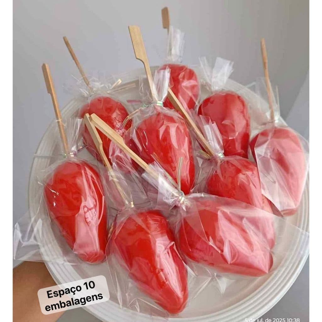 saquinho para MORANGO DO AMOR 10x15 saquinho plástico transparente pp alta qualidade