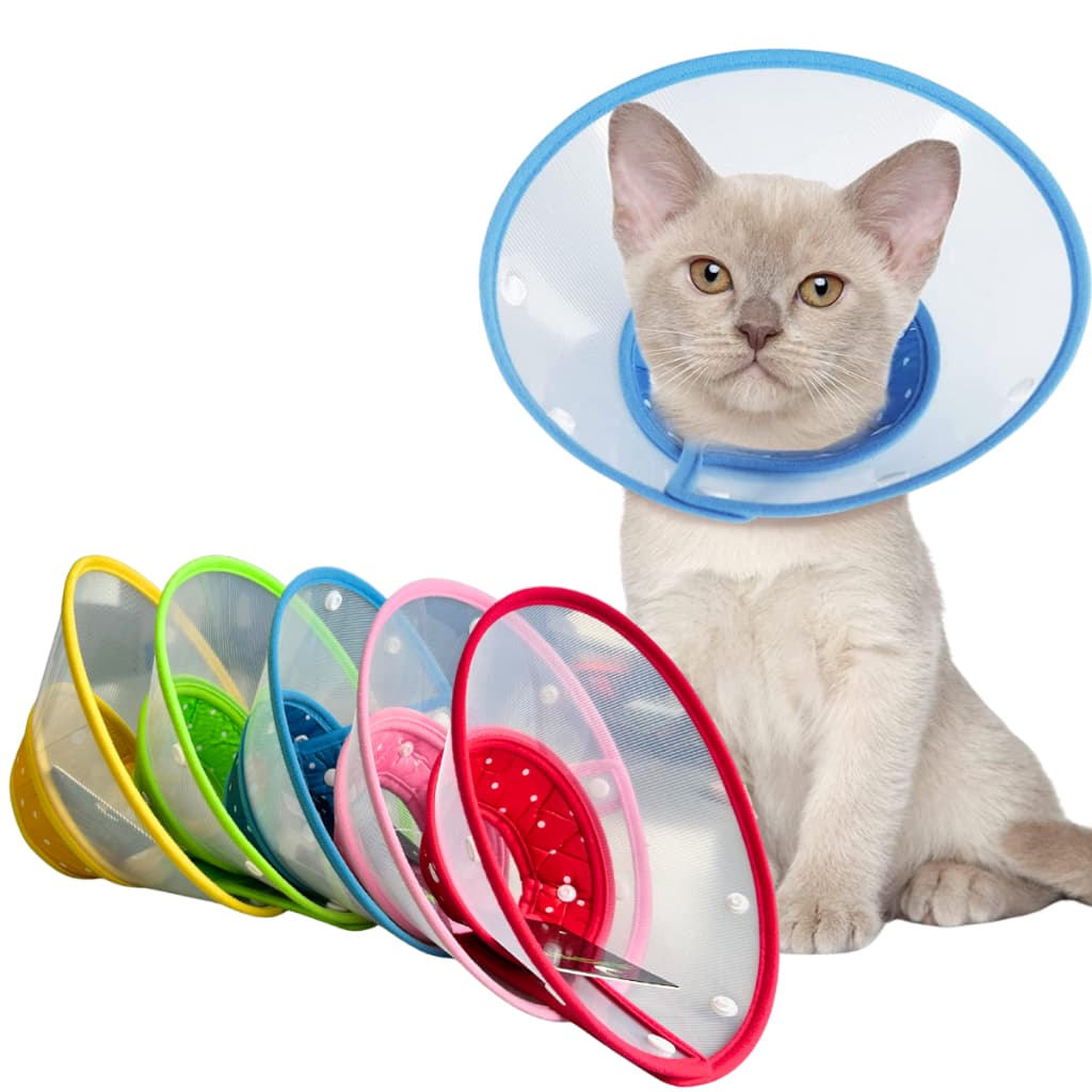 Colar Elizabetano Cone Cirúrgico P/ Cachorro Gato Pets Tamanho M