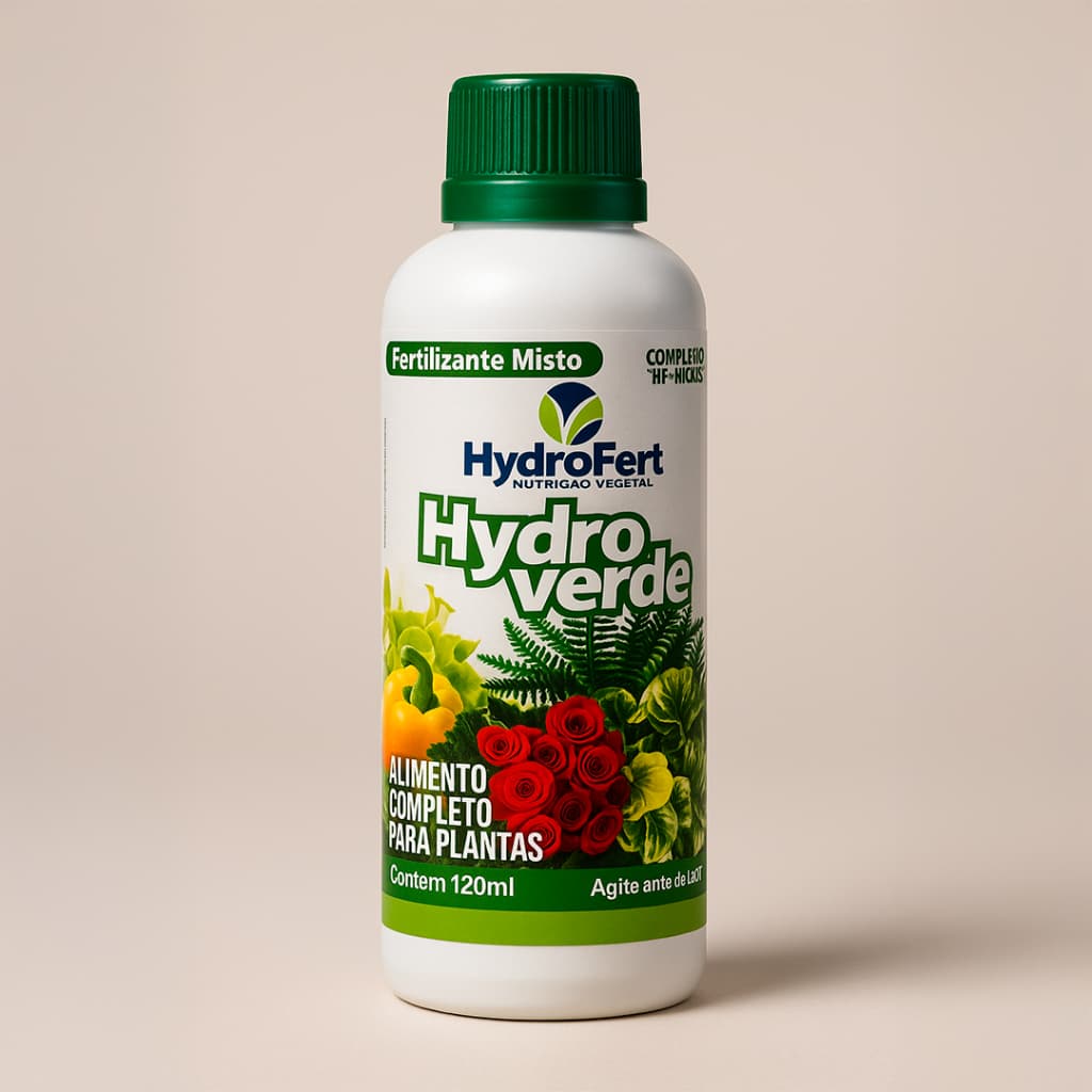 Fertilizante hydroverde 110ml | Adubo para Plantas, Jardim, Hortaliças e Flores | Crescimento Rápido e Folhas Verdes