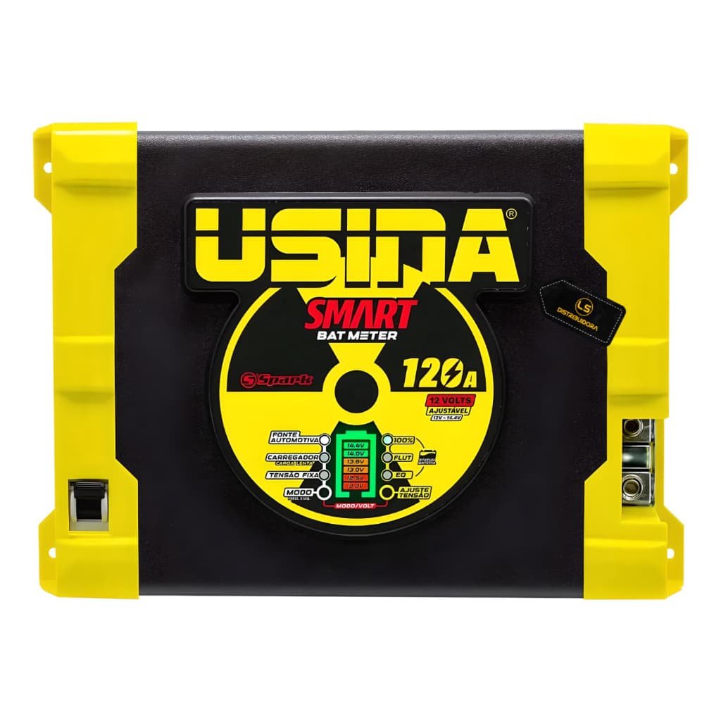 Fonte Automotiva Usina Spark 120a Bivolt BatMetter Novo modelo