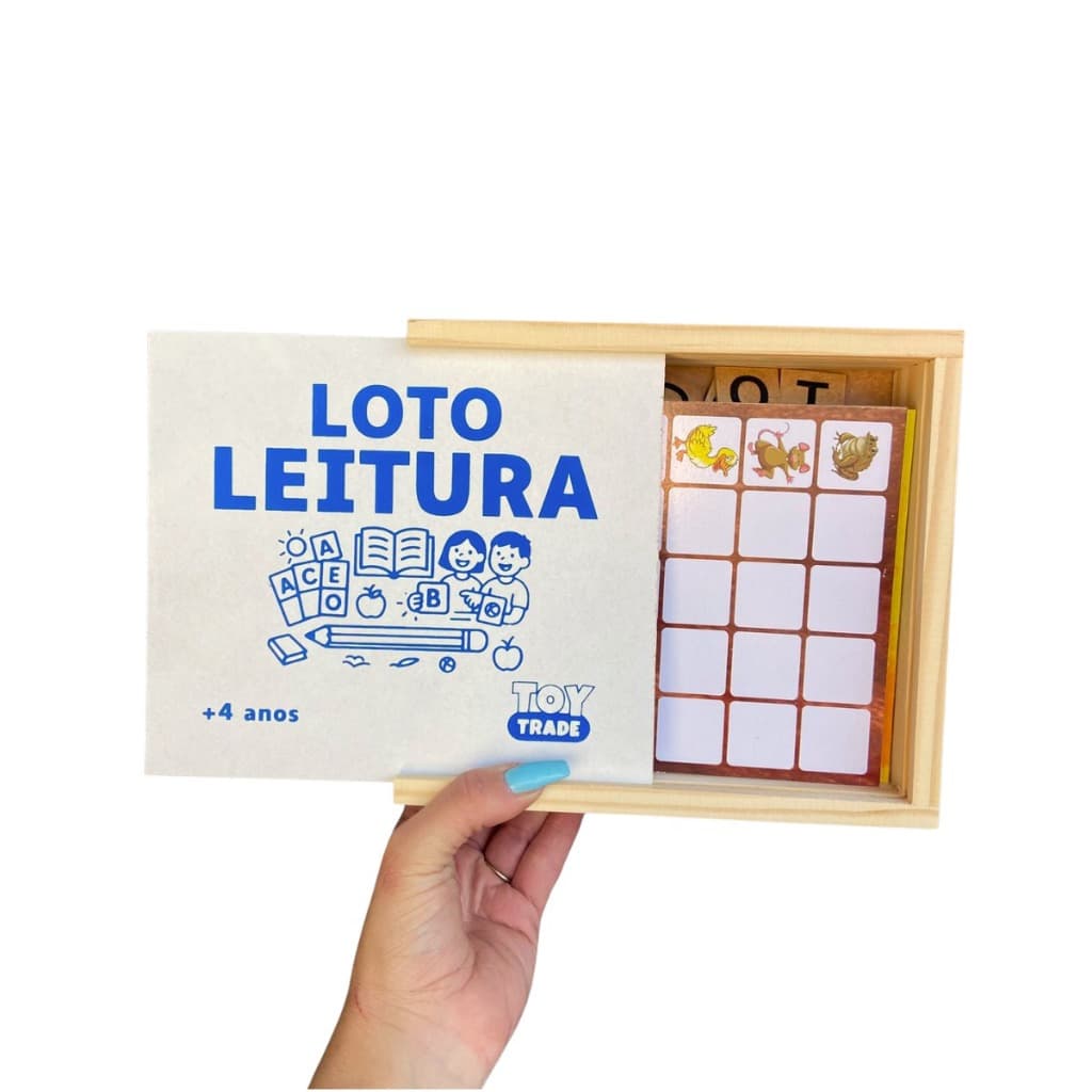 Loto Leitura Jogo de Alfabetização com Letras e Formação de Palavras