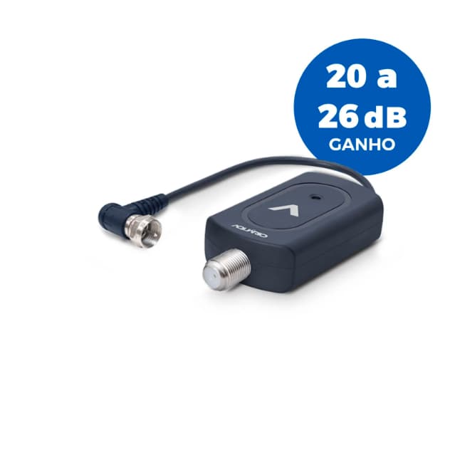Booster Amplificador Interno De Sinal De Tv Vhf/uhf/fm/hdtv