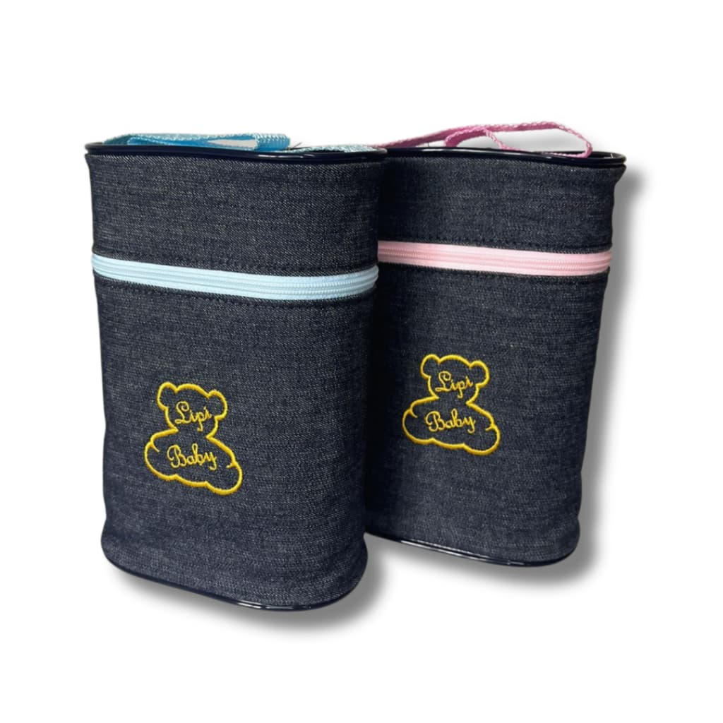 Protetor De Mamadeira Duplo Jeans: Proteção E Estilo Para Bebês