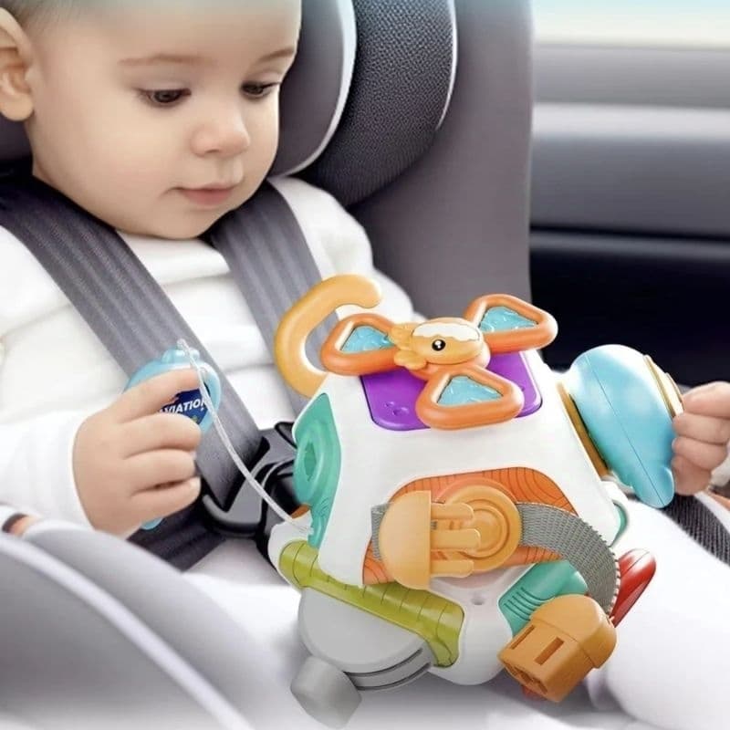 Fashional Brinquedo Sensorial10 Em 1 Baby Busy Board Cube Montessori Brinquedos Sensoriais para Crianças Anti Estress