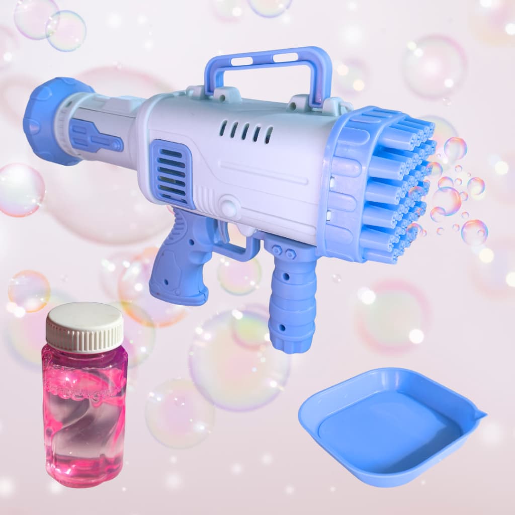 Lança bolhas de sabão automática infantil brinquedo bazuka pistola maquina de bolhas