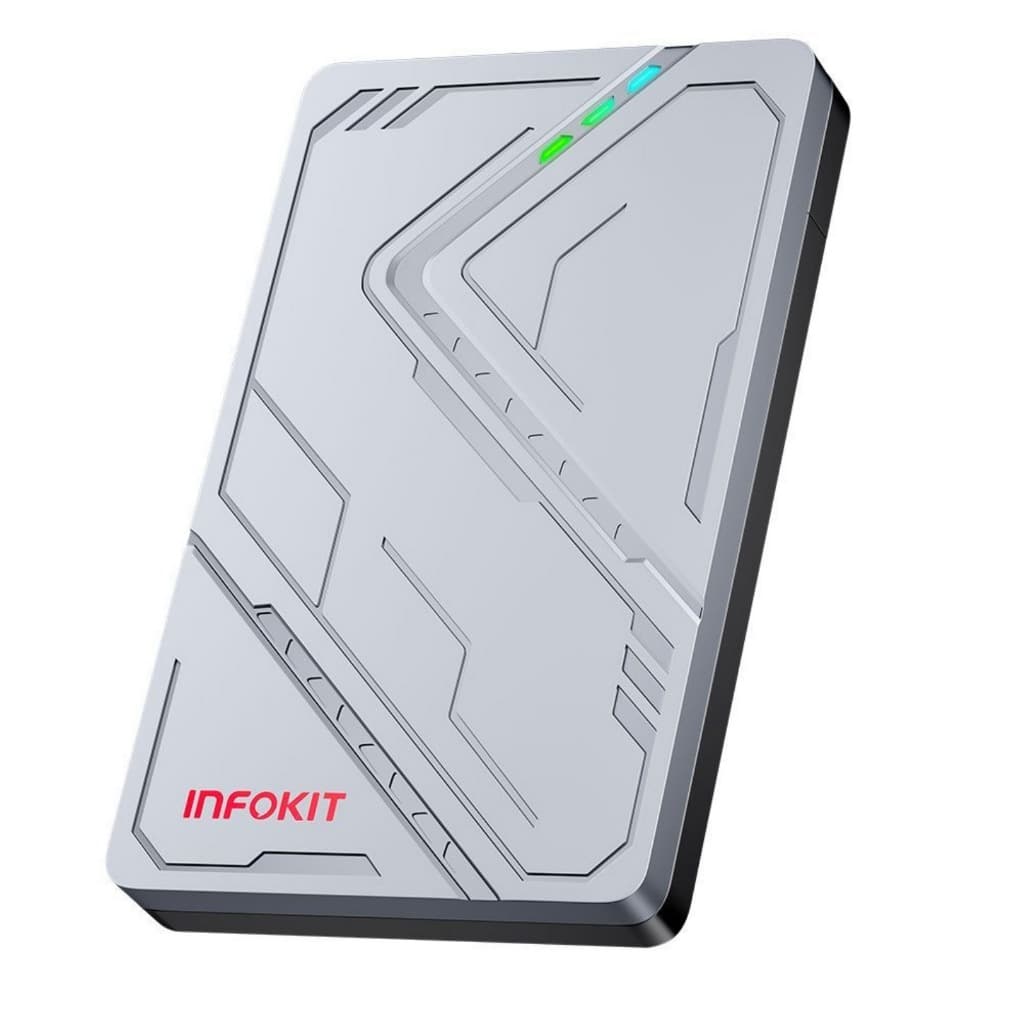 Case Para HD de 2,5 Polegadas Com USB 3.1 e Led Colorido ECASE-352 INFOKIT