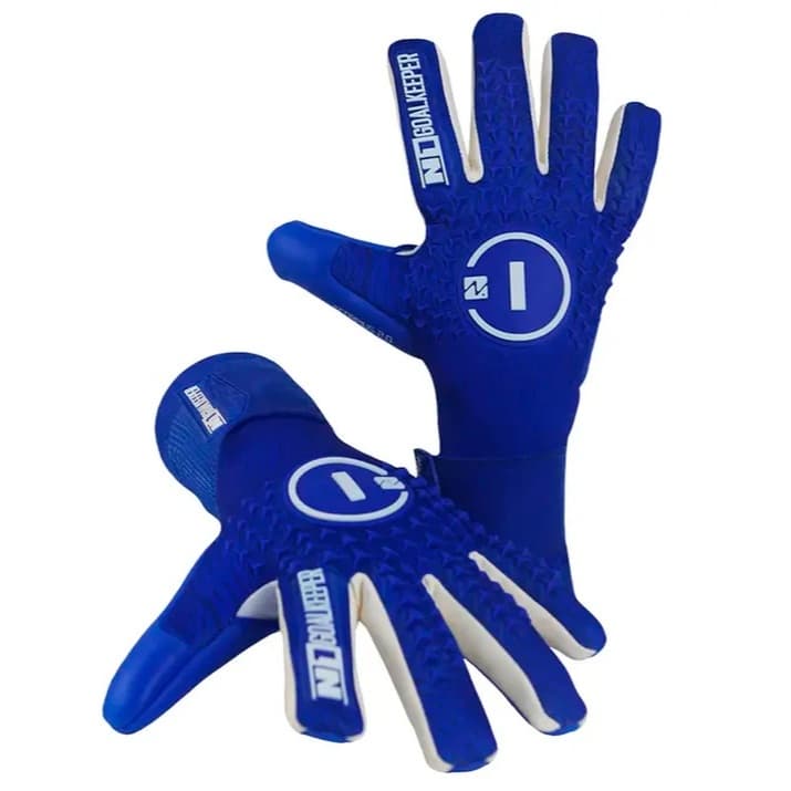 Luva de Goleiro Profissional N1 Scorpius 2.0 Blue + Meia Antiderrapante + Chaveiro - Envio Mesmo Dia