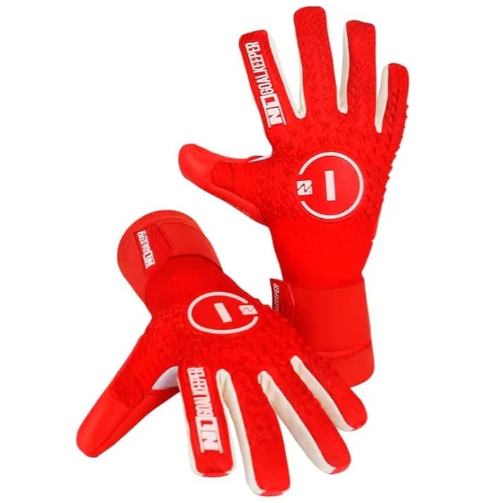 Luva de Goleiro Profissional N1 Scorpius 2.0 RED + Meia Antiderrapante + Chaveiro - Envio Mesmo Dia