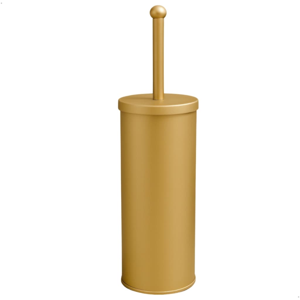Escova de Vaso Sanitário Dourada Inox | Design Elegante para Lavabo e Banheiro  Crie e Construa