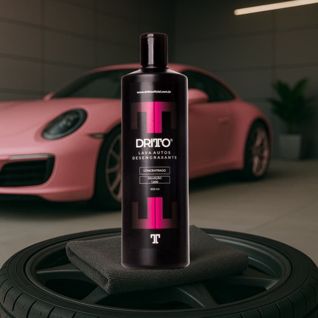 Dritto Lava Autos Desengraxante 500 mL Alto Poder de Limpeza com Diluição 1:200 Estética Automotiva