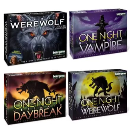 Jogo de Cartas One Night Ultimate Werewolf | Blefe Party Game | 3-10 Jogadores | Jogo em Inglês