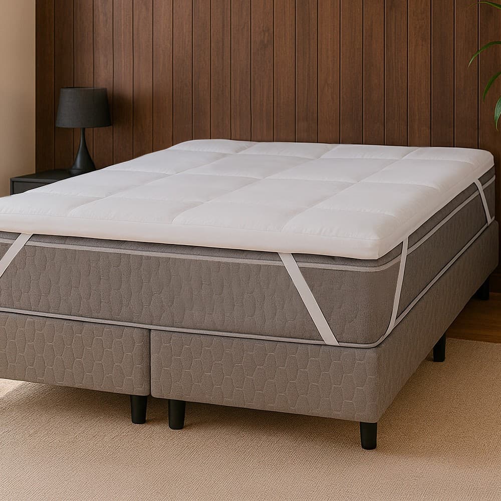 Pillow Top Casal Macio de Manta Siliconada Antialérgico 200 Fios BF Colchões