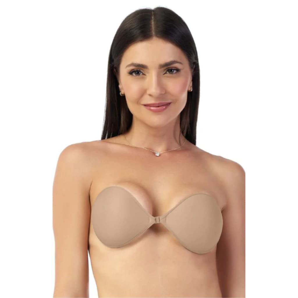 Sutiã Adesivo Colante Feminino Autocolante Invisível Fecho Frontal Decote Profundo