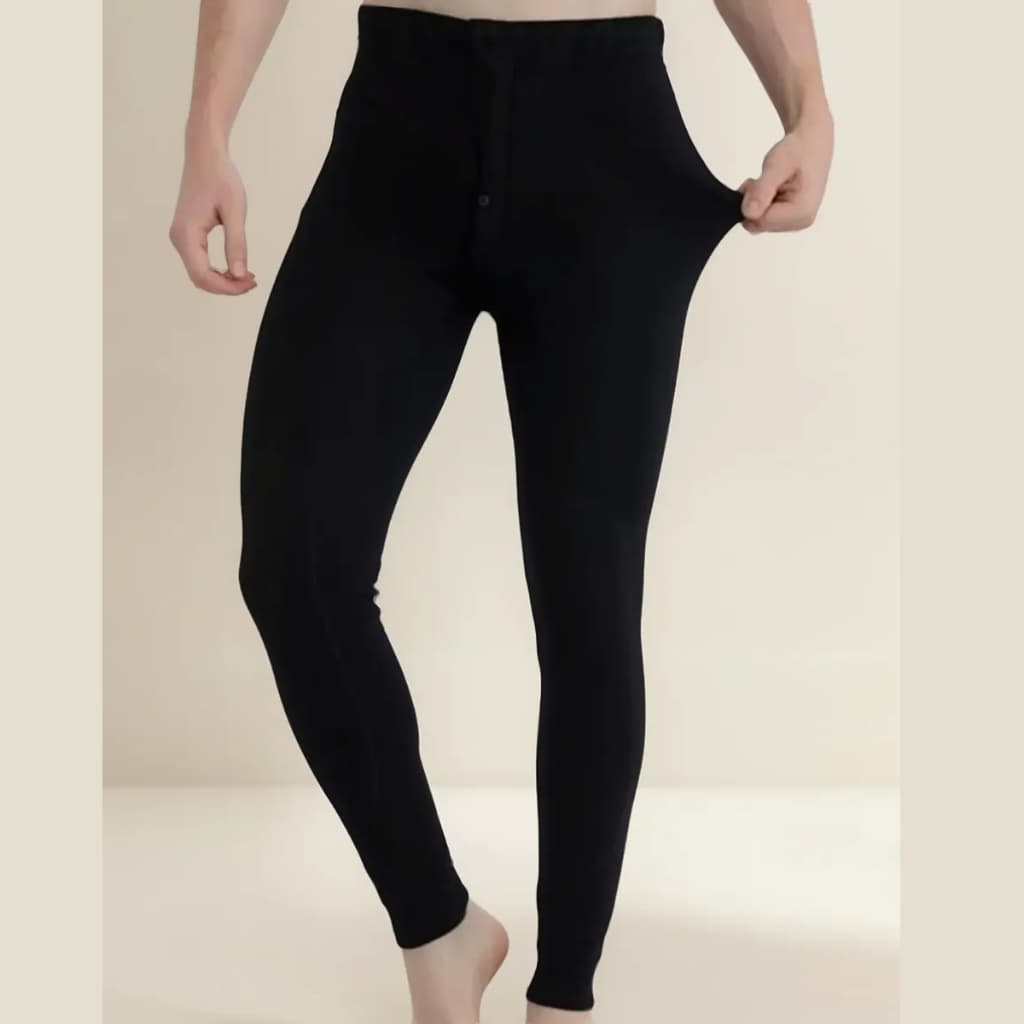 Calça Térmica Masculina Preta Inverno Peluciada Segunda Pele Quente Confortável