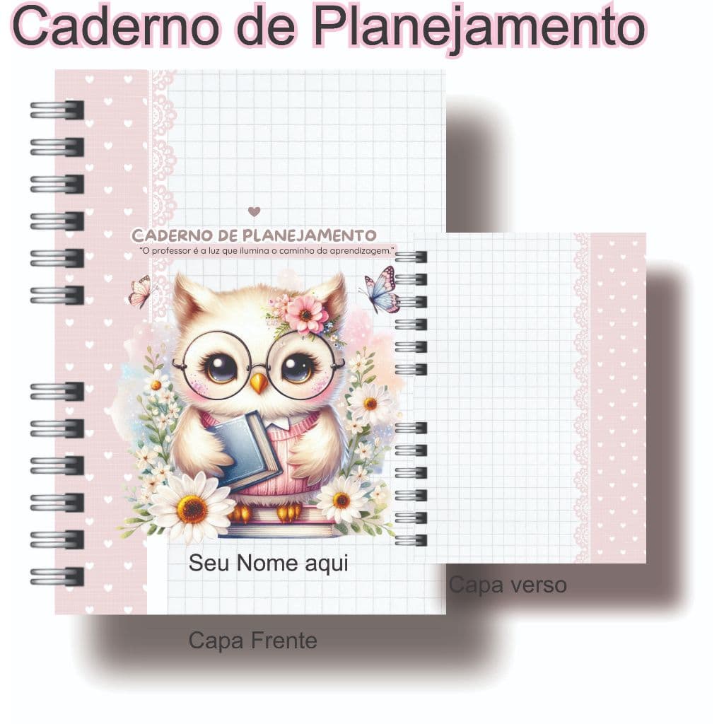 Caderno de Planejamento para Professora | Agenda Escolar Personalizada | 160Páginas