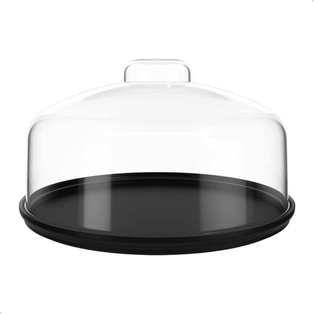 Boleira Prato Média Redondo 25cm Tampa Transparente Moderno