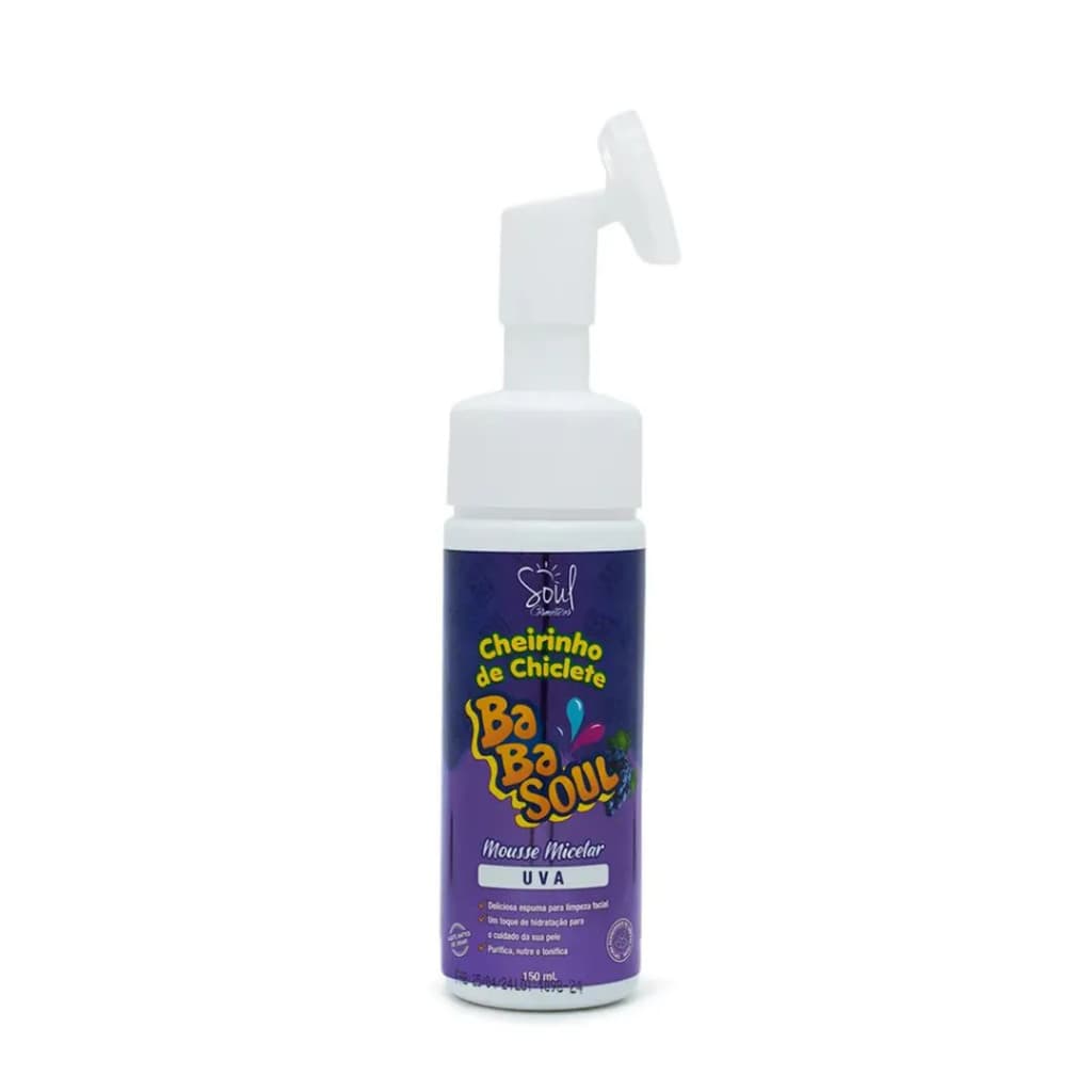 Mousse Micelar Babasoul Uva - Soul Cosméticos