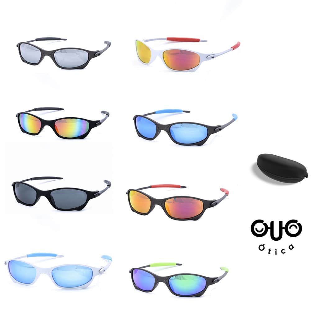 OUO Óculos de Sol Esportivo MultiColor com Lentes Espelhadas UV400 – Performance e Estilo Para festa