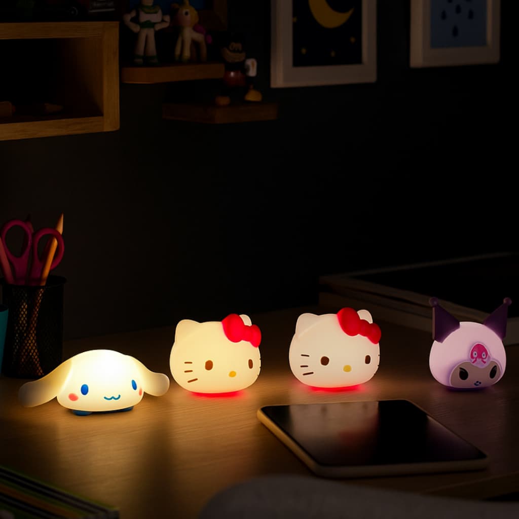 Luminária Hello Kitty Lâmpada Noturna Decoração Quarto Infantil Presente