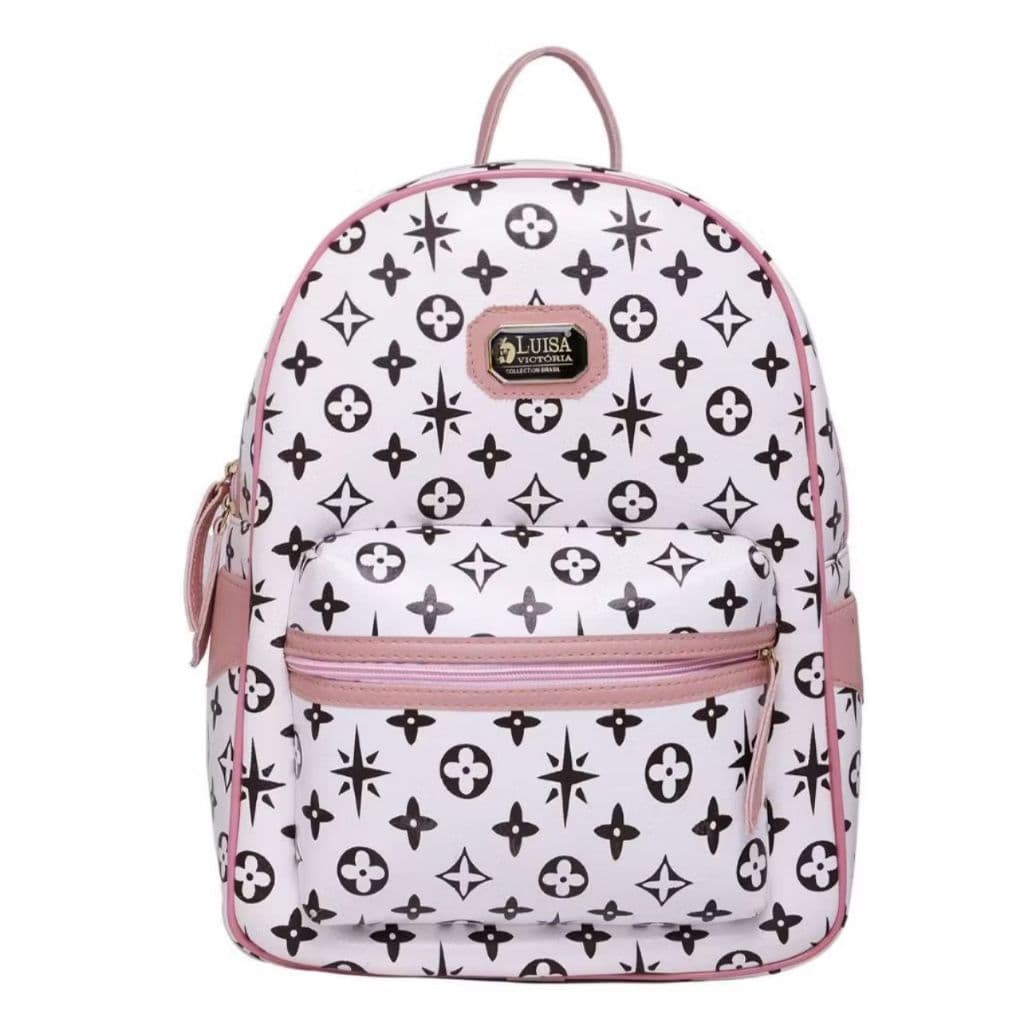 Mochila Feminina Bolsa Grande Trabalho Escolar Viagem Em Couro