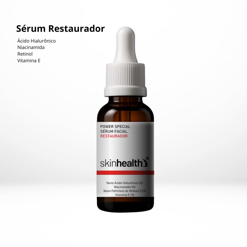Restaurador Nano Ácido Hialurônico 5% + Niacinamida 5% + Nano Retinol 3,5% + Vitamina E 1%