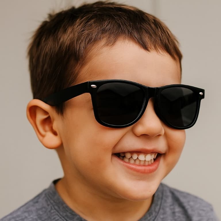 Óculos de Sol Infantil Preto Branco Vermelho Rosa Roxo