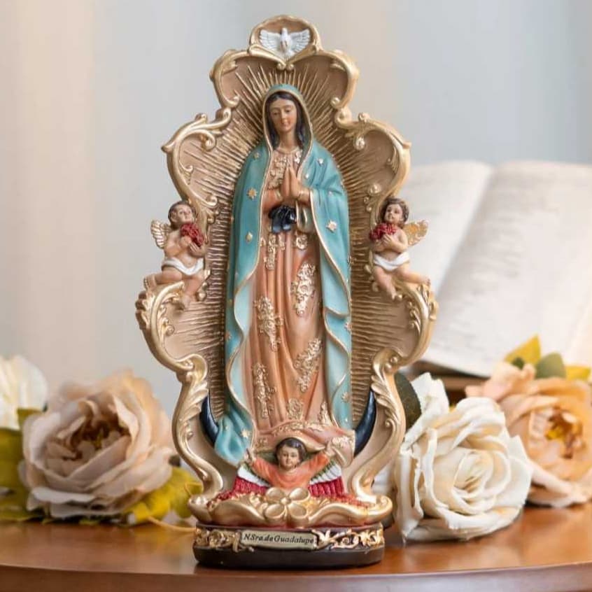 Imagem Nossa Senhora De Guadalupe Resina 20 e 30 cm Grande