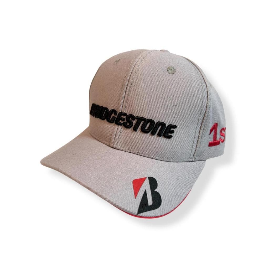 Boné Aba Curva Bridgestone 1st Racing Pro Category Pneus Fórmula 1 Retrô Aba Curva