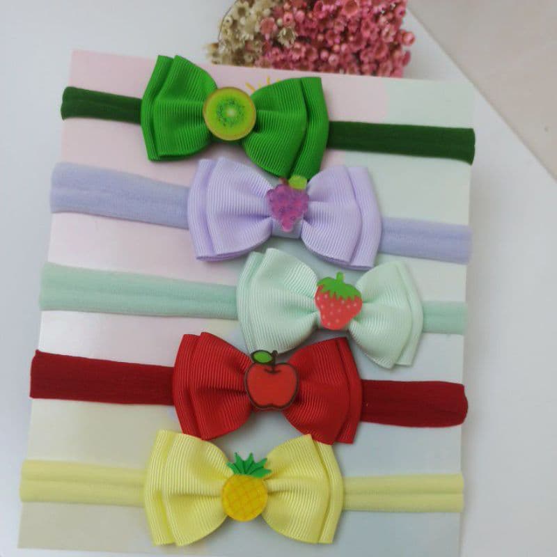 kit lacinhos frutinhas para bebê/RN/ faixinhas de cabelo