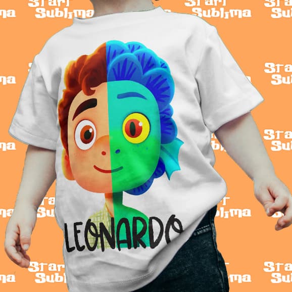 Camiseta camisa Luca peixe filme desenho C/ NOME PERSONALIZADO