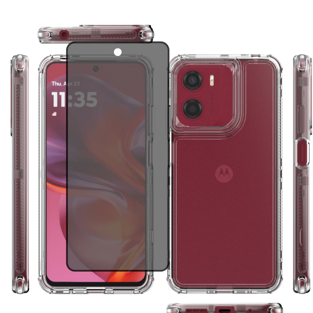 Capa Anti Impacto Para Moto G05 + Pelicula Privacidade