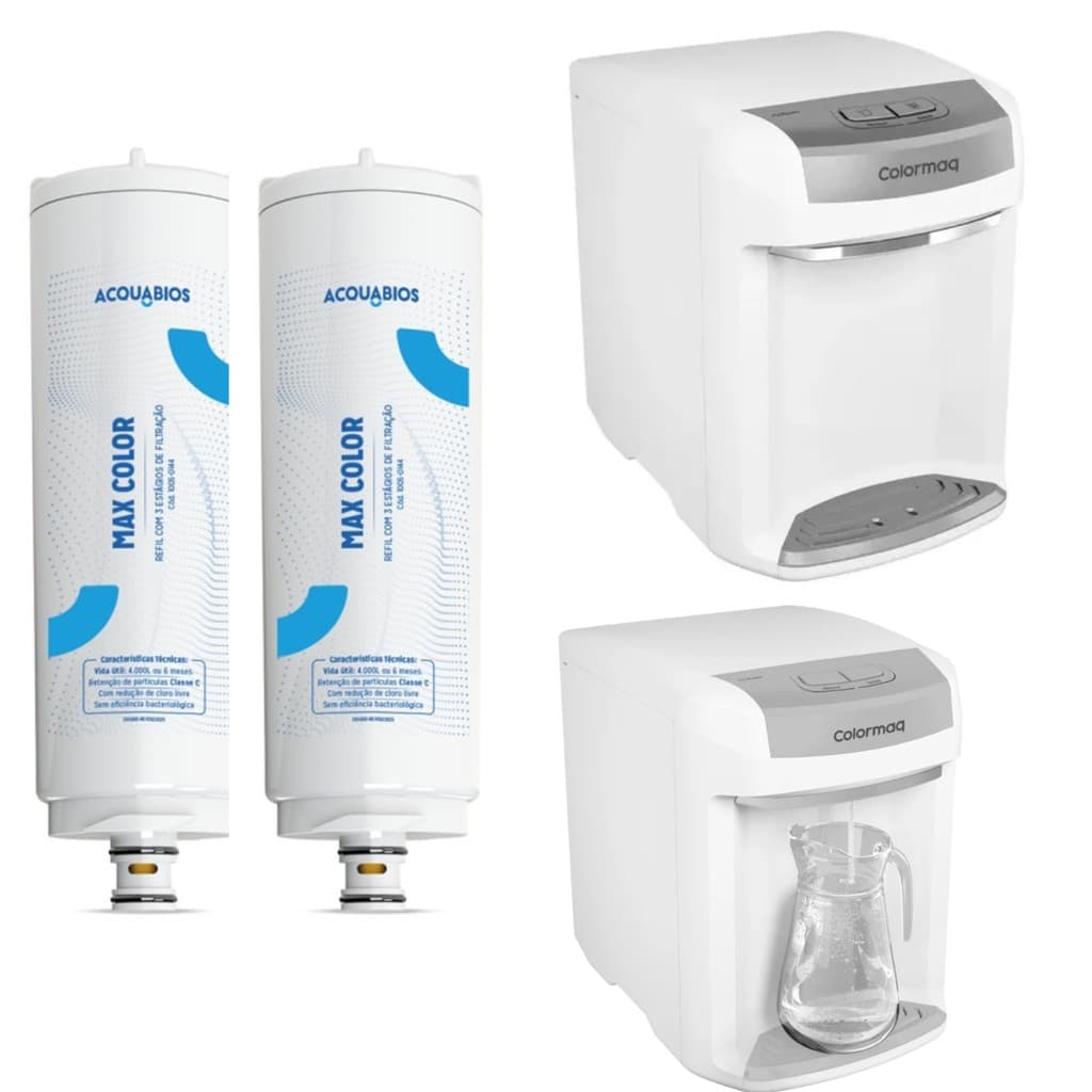 kit 2 Refis compativel Purificador Colormaq Eletrônico acqua