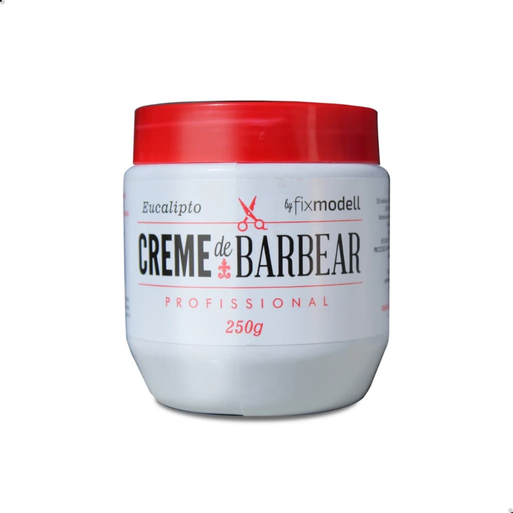 Creme Barbear 250g Fixmodell Profissional Frescor e Conforto