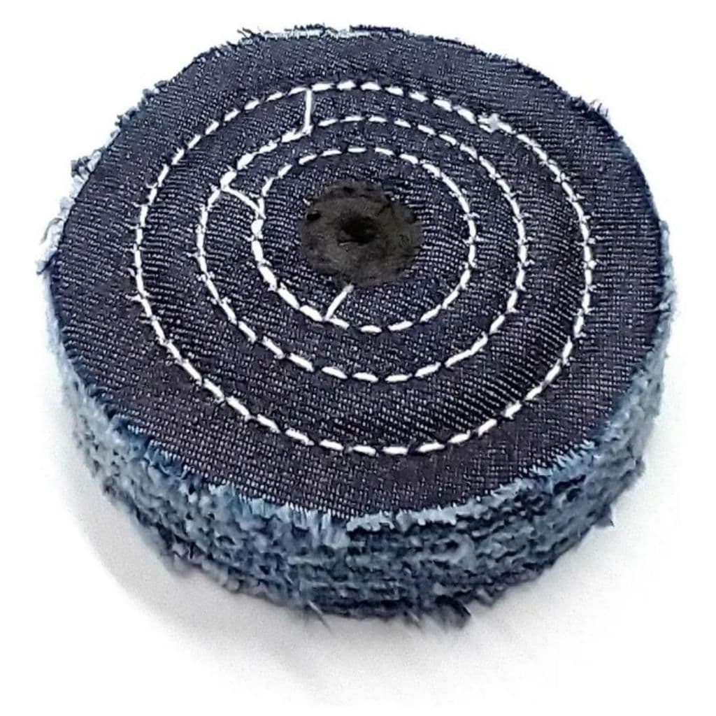 Roda De Polimento Jeans Clemara 4 Polegadas Ourives Motor