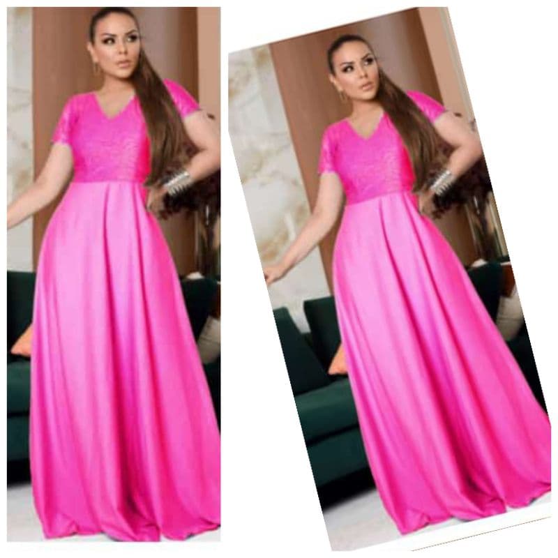 vestido longo godê rosa pink festa /casamento/ madrinha