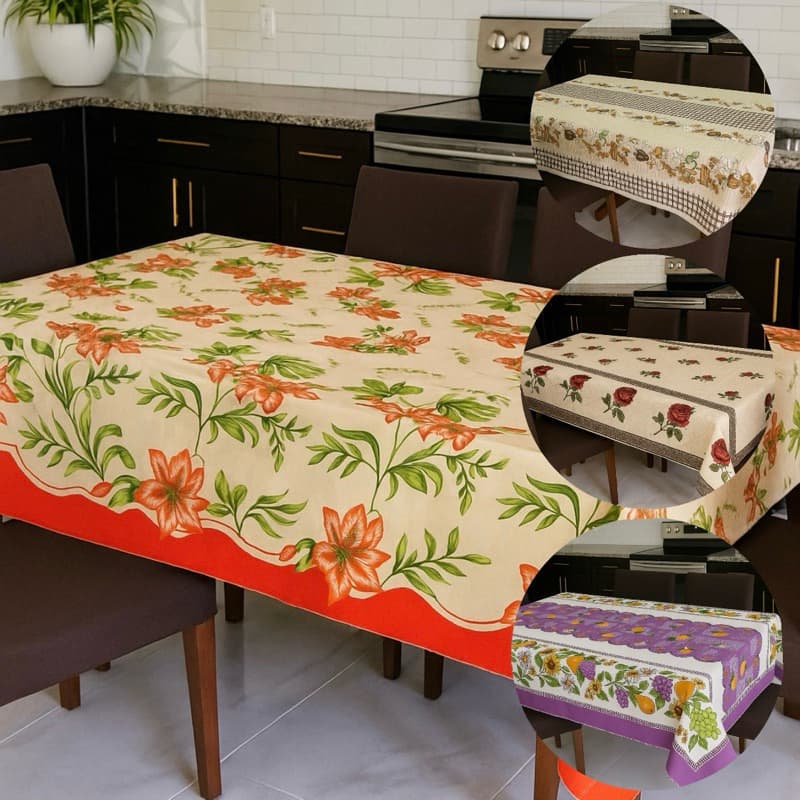 Toalha De Mesa 6 e 4 Lugares Retangular Quadrada