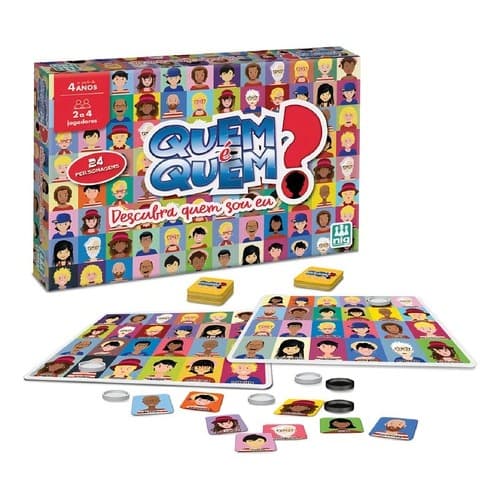 Jogo De Tabuleiro Quem É Quem ? 1184 Nig Brinquedos